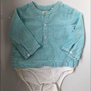 Zara Onesie button up shirt